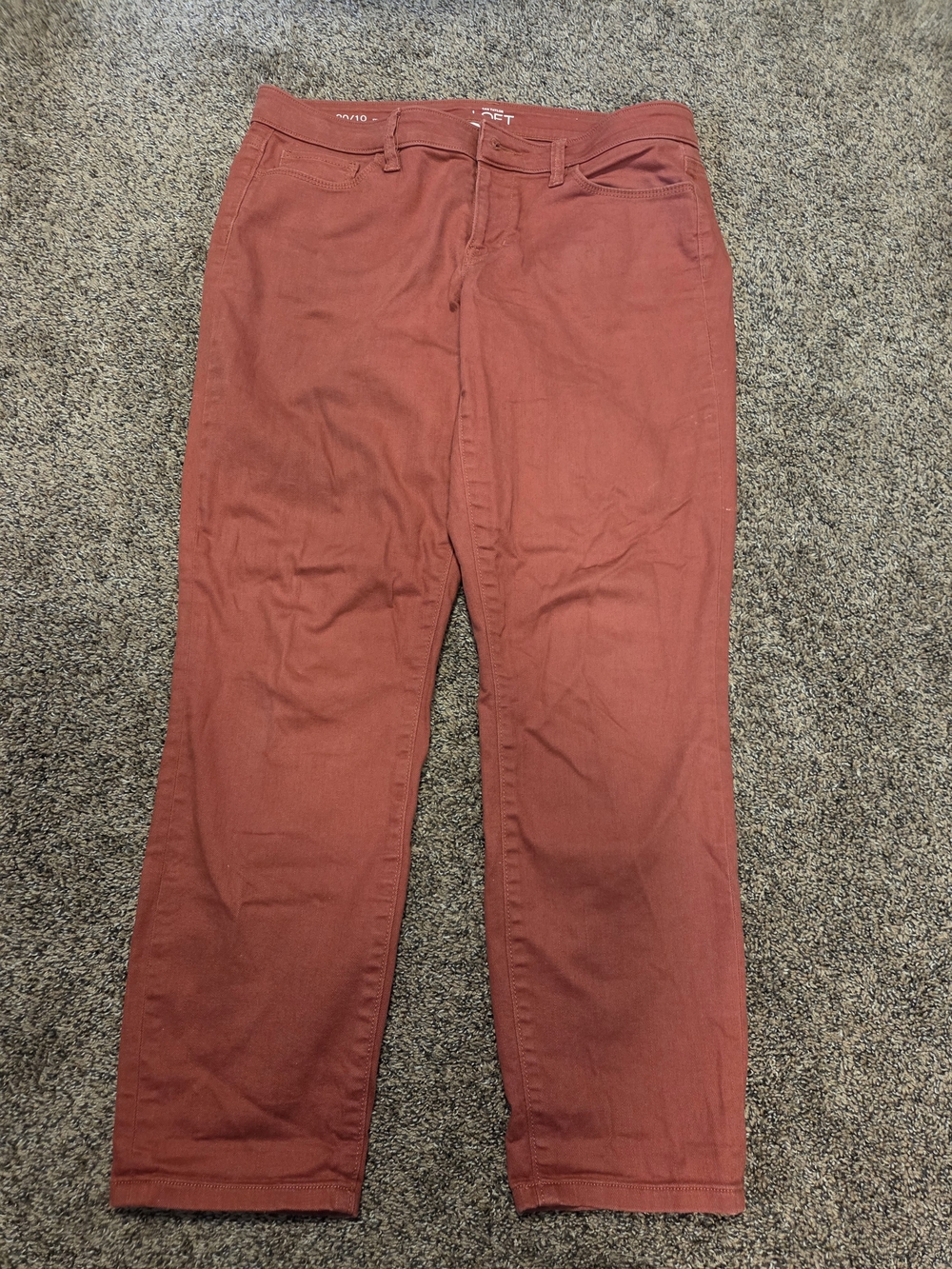 LOFT sz 30 Brick Modern Skinny Ankle Mid-rise Jeans